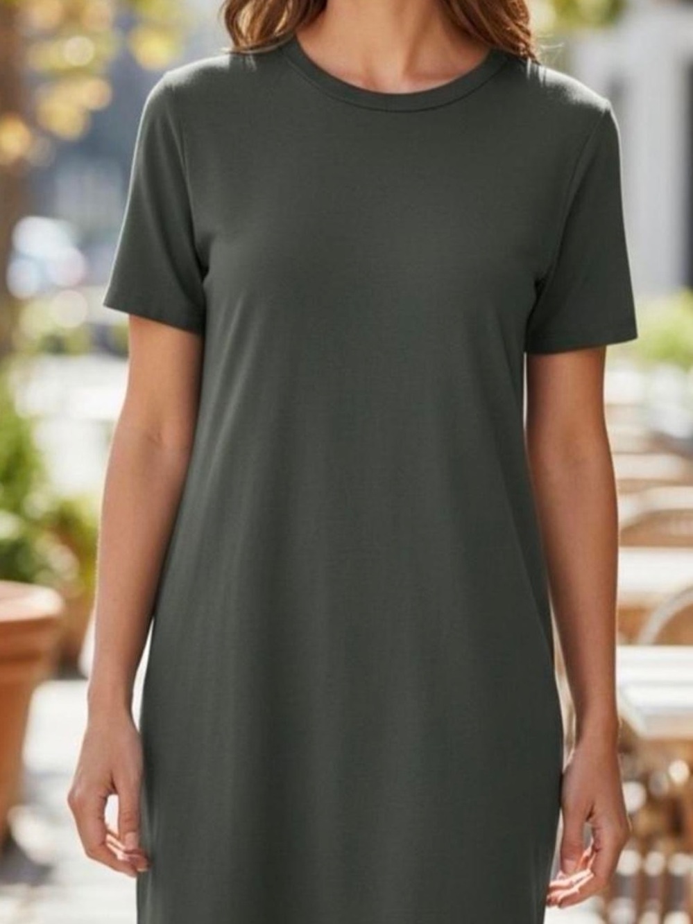 LULULEMON Classic Fit Cotton-Linen Blend Dress, Size 6
